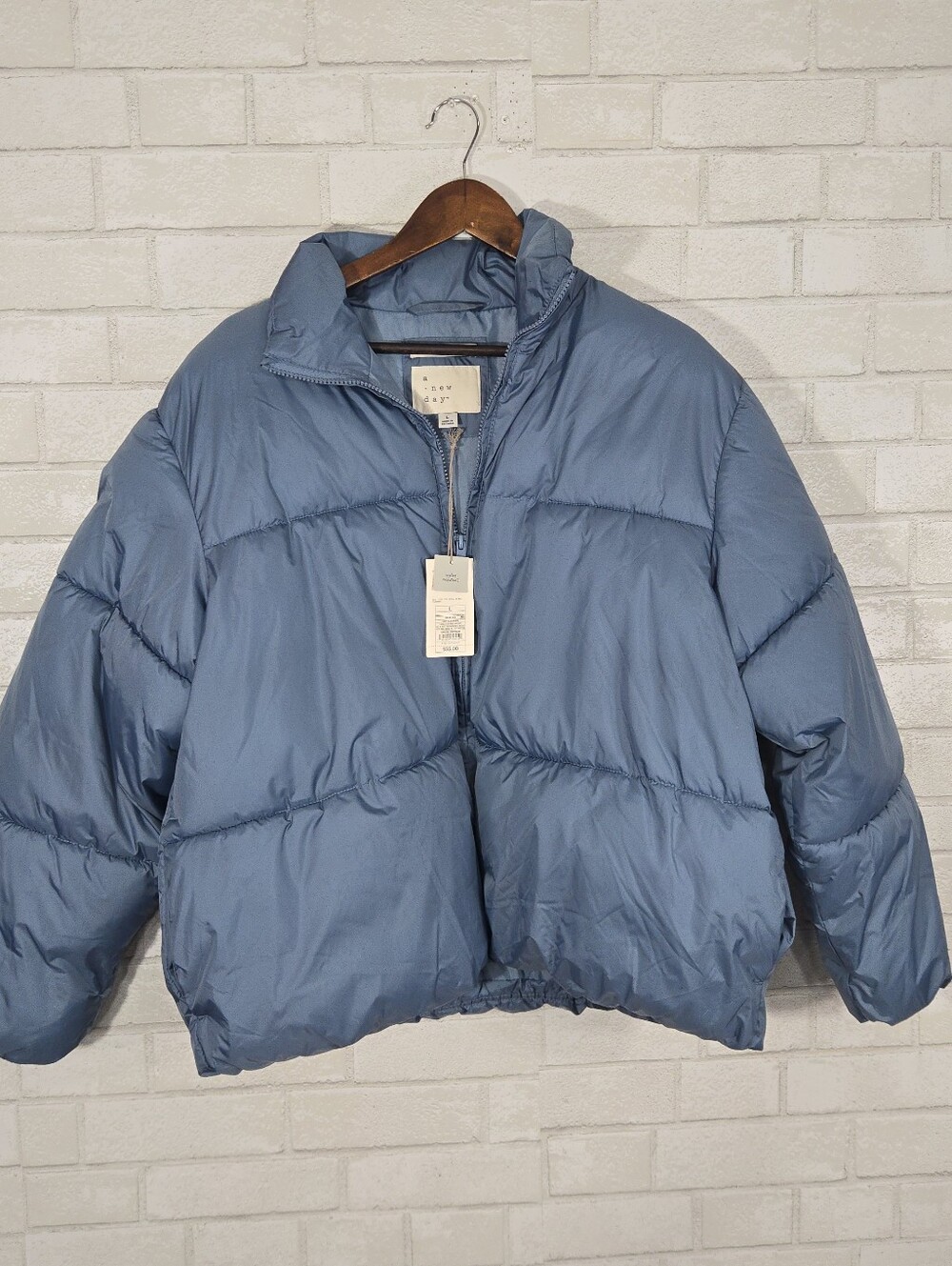 NWT a new day water resistant puffer jacket - Picture 2 of 15